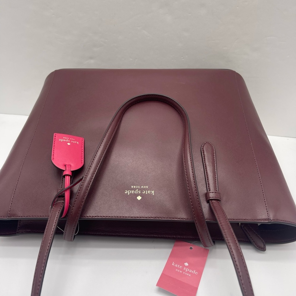 Kate Spade New York SCHUYLER MEDIUM Zip Top TOTE Shoulder Bag 
Cherrywood 
NWT - Picture 14 of 16